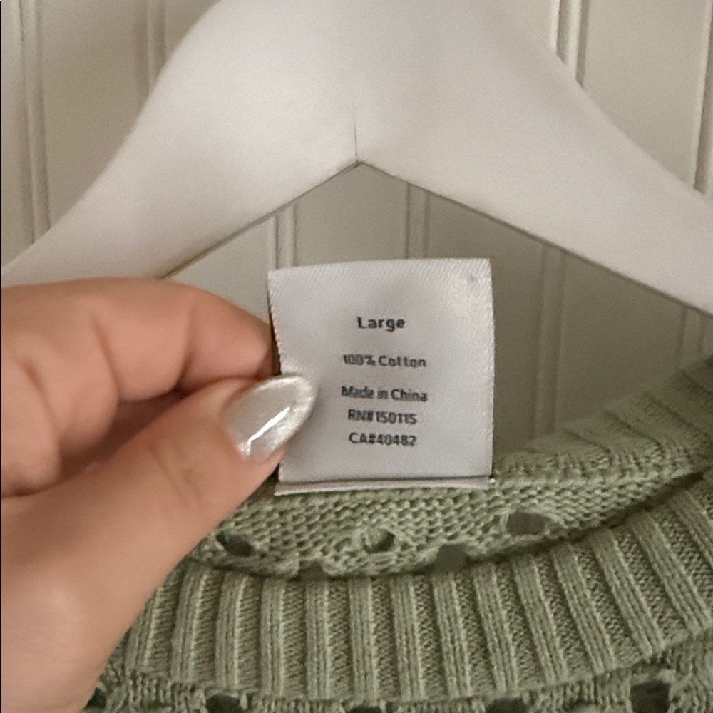 Varley Hains Knit Sweater in Snow Sage - Picture 7 of 9